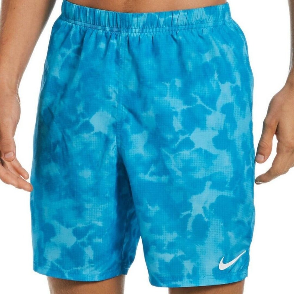 Nike Men's Cloud Dye Packable 7" Volley Shorts Laser Blue XXL NEW NWT